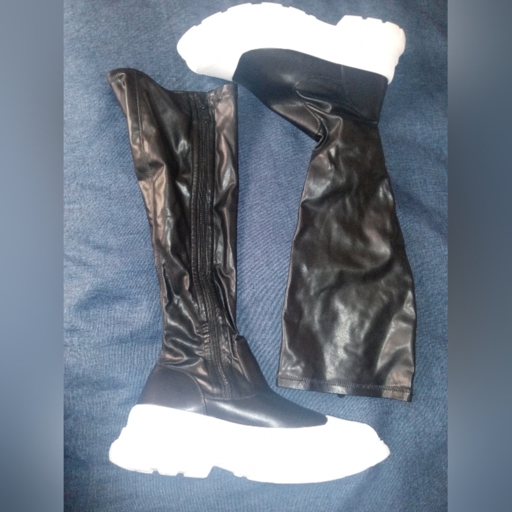 Midnight Elevation Size: 12 Thigh-High Boots (Fast shipping)